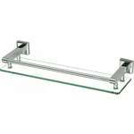 Полка стеклянная Savol серия 95 40 см, хром (S-409591)