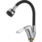 Смеситель для кухни D-Lin с гибким изливом, черный (D150422-1T)