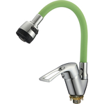 Смеситель для кухни D-Lin с гибким изливом, зеленый (D150422-5T)