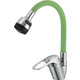 Смеситель для кухни D-Lin с гибким изливом, зеленый (D150628-5T)