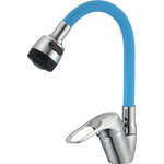 Смеситель для кухни D-Lin с гибким изливом, синий (D150628-6T)