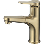 Смеситель для раковины D-Lin с выдвижной лейкой, золотой/сатин (D158367-J)