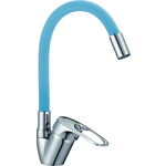 Смеситель для кухни D-Lin с гибким изливом, синий (D150628-6C)