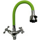 Смеситель для кухни D-Lin с гибким изливом, хром/зеленый (D153810-5T)