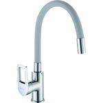 Смеситель для кухни D-Lin с гибким изливом, серый (D155308-2)