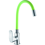Смеситель для кухни D-Lin с гибким изливом, зеленый (D155318-5)
