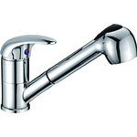 Смеситель для кухни D-Lin с выдвижной лейкой, хром (D158352)