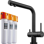 Смеситель для кухни Omoikiri Nagano GM с фильтром Pure drop Lite, вороненая сталь (4179.8028)