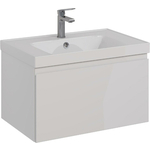 Тумба с раковиной Lemark Veon Mini 70х45 белый глянец (LM02VM70T, 641600)