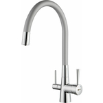 Смеситель для кухни Lemark Comfort с подключением к фильтру, хром/серебристый (LM3075C-Silver)