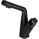 Смеситель для кухни Lemark Soul с выдвижным изливом, черный (LM6008BL)