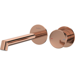 Смеситель для раковины Teska Arte встраиваемый, розовое золото (E5509)