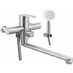 Смеситель для ванны Славен Сталь универсальный, нержавеющая сталь (СЛ-ОД-Ж31)