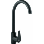 Смеситель для кухни Славен Сталь черный (СЛ-ОД-Ж27)