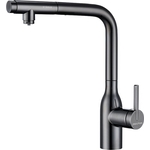 Смеситель для кухни Paulmark Viper с подключением фильтра, черный глянцевый (Vi213105-GB)