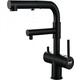 Смеситель для кухни ZorG Inox с подключением фильтра, графит (SZR-3216 GRAFIT)