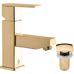 Смеситель для раковины Rav Slezak Loira с донным клапаном, золото (LR527.5KZ)