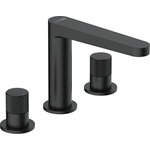 Смеситель для раковины Wasserkraft Fulda на 3 отверстия, черный матовый (5235)