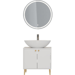 Мебель для ванной Dreja Luno 60х50 белый глянец