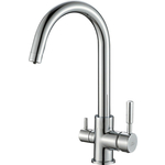 Смеситель для кухни ZorG Steel Hammer SH 713 CR с подключением фильтра, хром