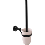 Ершик для унитаза Rav Slezak Morava черный матовый/белый (MKA0500CMAT)