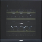 Встараиваемый винный шкаф Korting KFW 604 DB GXN