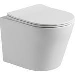 Унитаз подвесной безободковый Vincea Piatti с сиденьем микролифт, белый (VT1-11S)