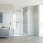 Душевая дверь Vincea Como Soft 130х195 прозрачная, хром (VDS-1CS130CL)