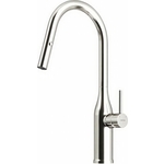 Смеситель для кухни Sancos Grand с вытяжным изливом, нержавеющая сталь (SC4002BNG)