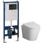 Комплект унитаза Niagara Vista с инсталляцией, клавишей Pragma черная матовая, сиденье-микролифт