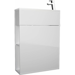 Тумба с раковиной 1Marka Stretto 50х21 правая, белая (У94716)