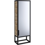 Пенал зеркальный 1Marka Grunge Loft 35х90 правый, дуб вотан (Ц0000007989)