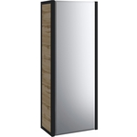 Пенал зеркальный 1Marka Grunge Loft 35х90 правый, дуб вотан (Ц0000007986)