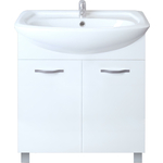 Тумба под раковину 1Marka Вита 65х32 две дверцы, белый глянец (У50109)