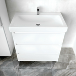 Тумба под раковину 1Marka Кода 80х48 белый глянец (У57593)