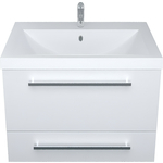 Тумба под раковину 1Marka Соната 58х48 два ящика, белая (У51038)