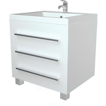 Тумба под раковину 1Marka Соната 75х48 напольная, белый глянец (У51039)