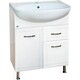 Тумба под раковину Misty Уют 60 1 ящик, белая (Э-Уют01060-011Я)