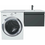 Тумба под раковину Uperwood Magenta 45 (110) с ящиком, черная (5930205164)