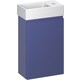 Тумба с раковиной Wellsee WC Area 40х22 подвесная, смеситель справа, матовая синяя (221804001)