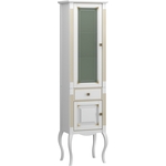 Пенал Opadiris Лаура 45х180 левый, белый матовый с золотой патиной (Z0000006525)