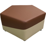 Пуф Мягкий офис Фригг коричнево-бежевый