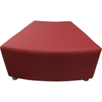 Пуф Мягкий офис Дуга одноместная красная