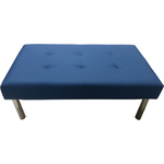 Банкетка Мягкий офис Сатурн двухместная синяя