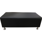 Мягкий офис Банкетка Классик двухместная черная