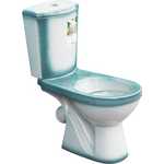 Унитаз-компакт Rosa Комфорт зеленый (4620008191003)