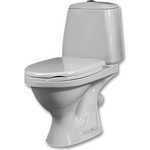 Унитаз-компакт Santeri Соната-люкс косой выпуск, с бачком Соната кнопочная арматура Alca Plast и сиденье MKW Duroplast (1.P203.0.S00.00B.F)