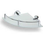 Полка стеклянная Bemeta угловая 260x260x60 мм (104202162)