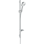 Душевой гарнитур Hansgrohe Raindance Select E 120 3 режима 90 см, с мыльницей белый/хром (26621400)