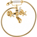 Смеситель для ванны Kludi Adlon с душем, золото (514414520)